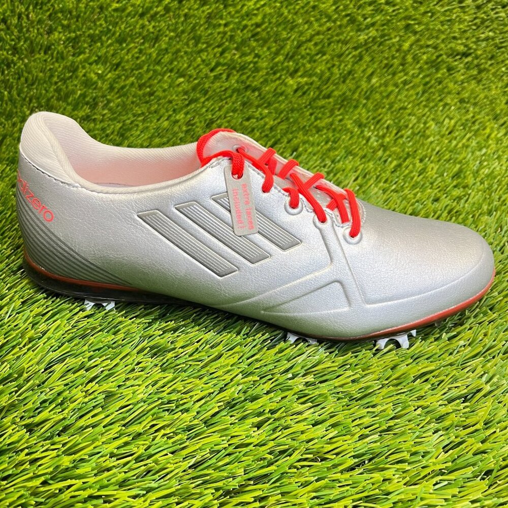 Adidas Adizero Tour Womens Size 7 Silver Pink Running Outdoor Golf‎ Shoes Cleats